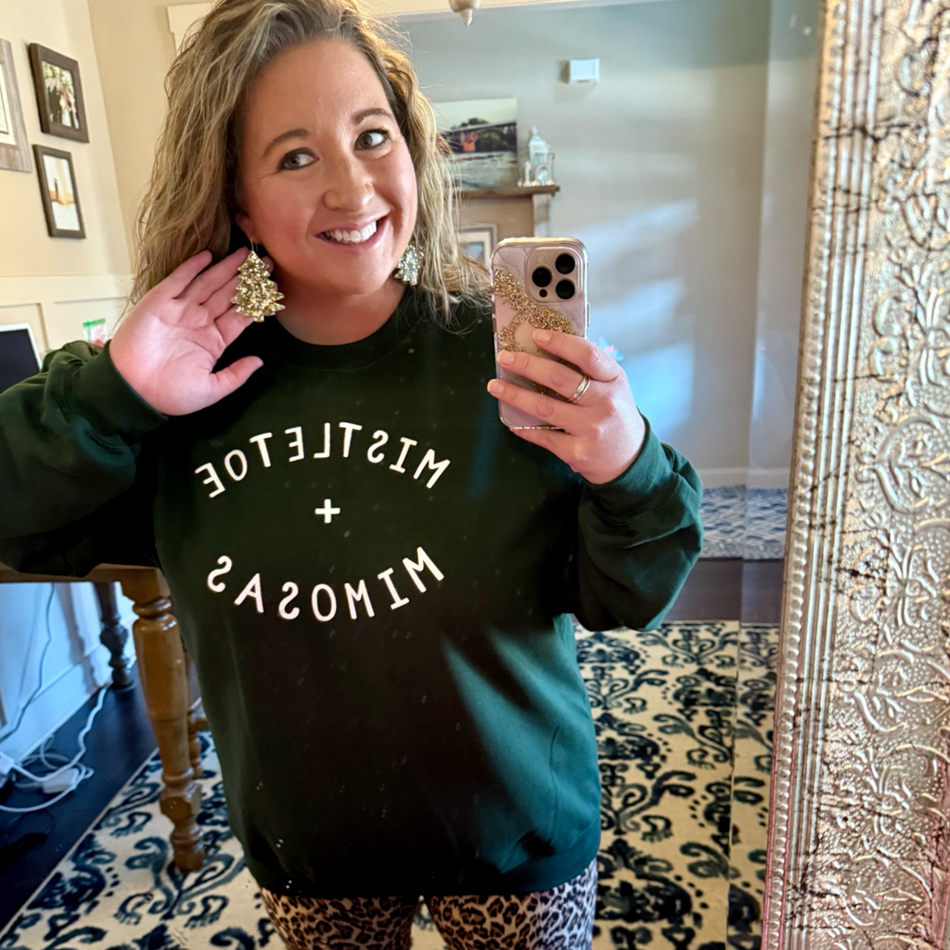 Mistletoe+Mimosas Sweatshirt