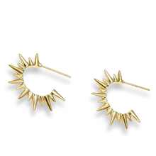 Load image into Gallery viewer, Little Things- Sassy Spike Hoops
